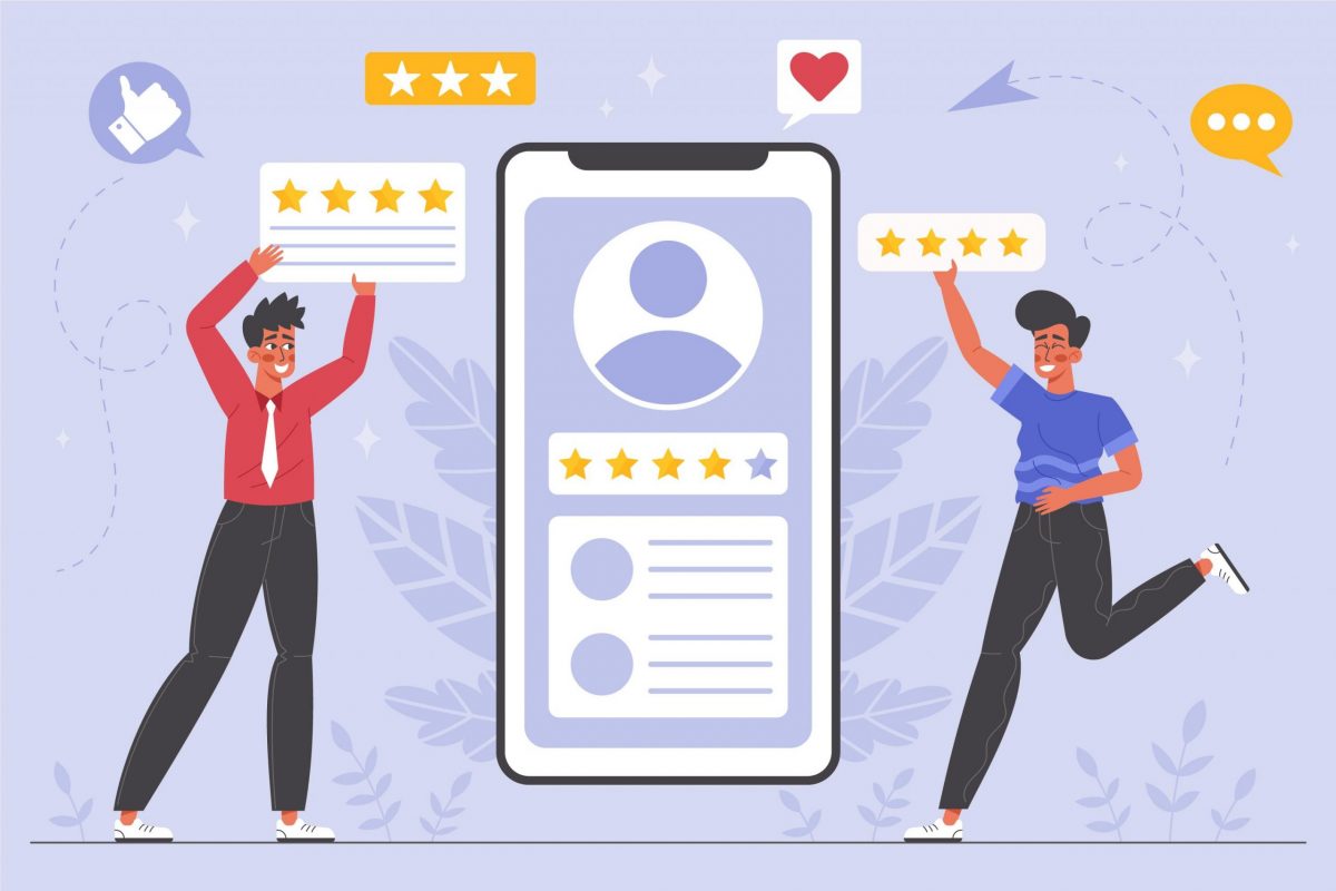 خدمة التقييم والمراجعات شبيه بتقييم خرائط Google! 